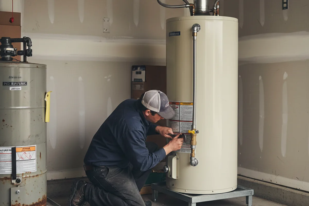 Water heater and shutoff valve replacement in Colonial Beach