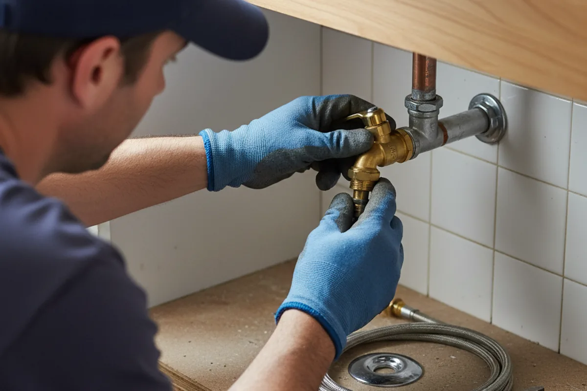 Shutoff valve and fitting work during Emergency Plumbing in Colonial Beach